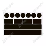 Reflective Stickers - Night Visibility Black Reflective Bike And Helmet Stickers